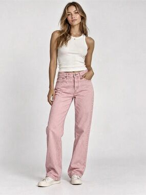 ZARA Women’s Pink Straight Leg Jeans – Size 8 / EUR 40